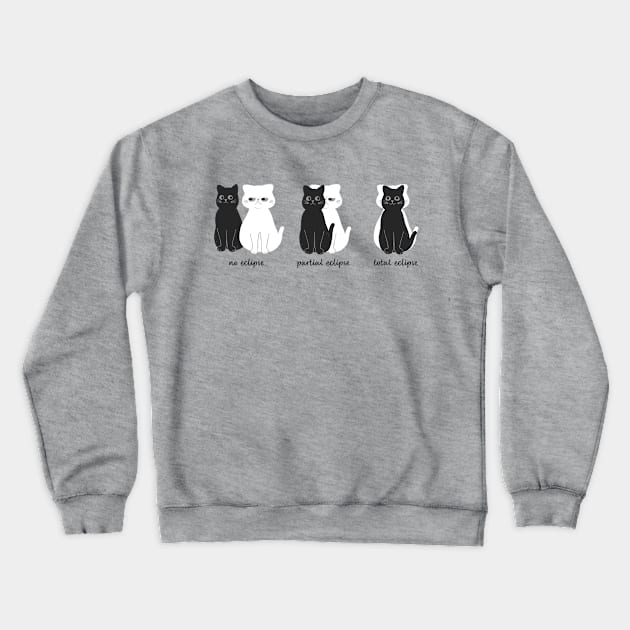 Phases of the Cat Eclipse Crewneck Sweatshirt by original84collective